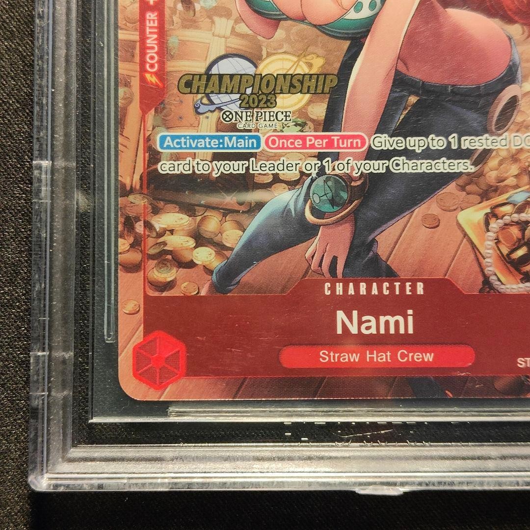 BGS 10 Black Label Nami ST01-007 Promo Silver Foil One Piece Card Championship4