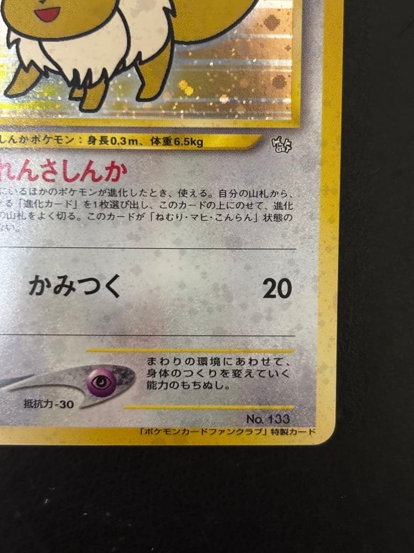 Eevee Fan Club Promo Old Back Vintage Pokemon Card Japanese Rare HP30 No.1339