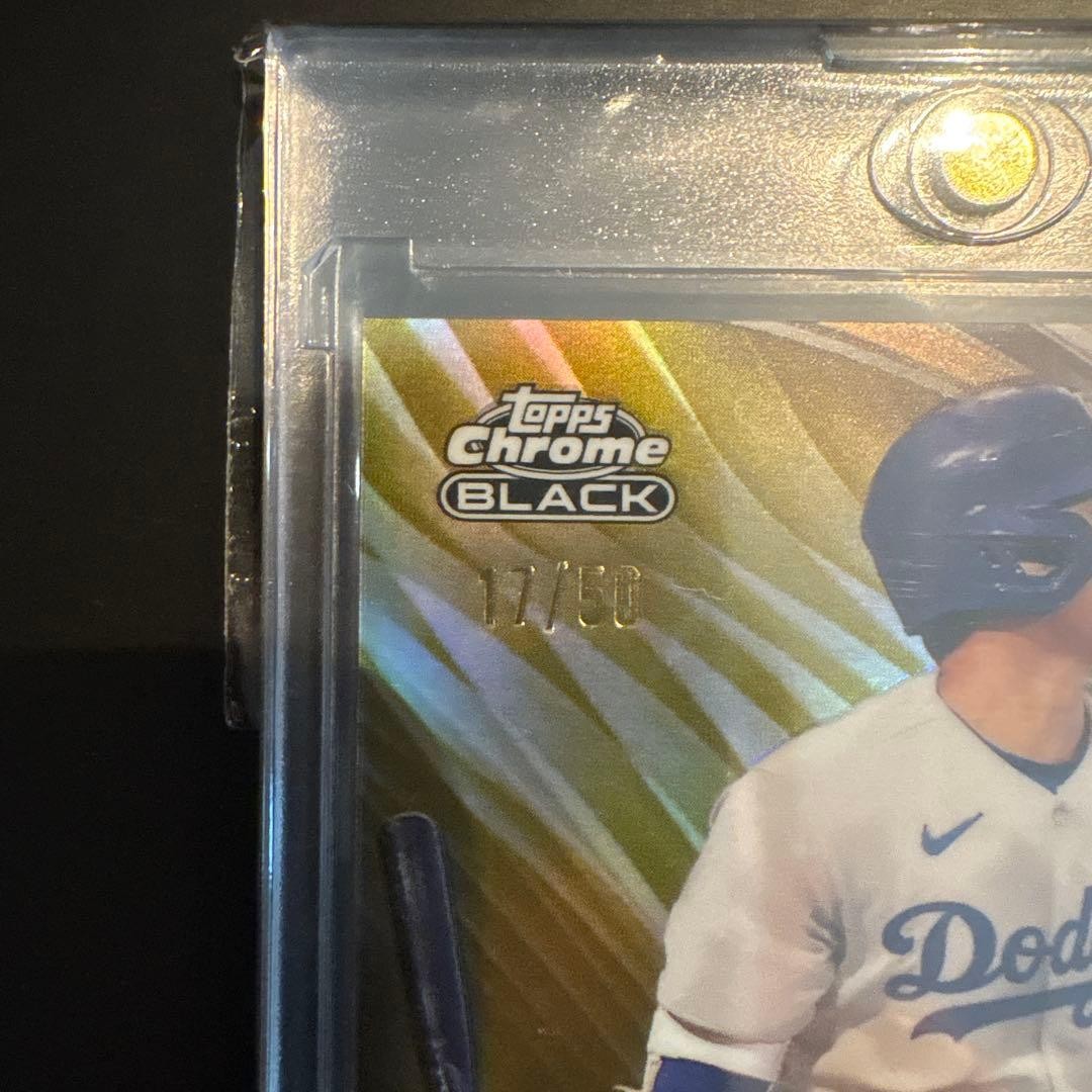 Shohei Ohtani 2024 Topps Chrome Black Gold Refractor /50 Jersey # 17 MLB Card2