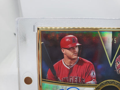 2019 Topps 1/5 Gold Label Dual Auto Shohei Ohtani and Mike Trout Angels Japan3