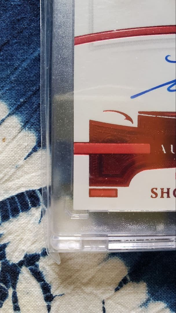 2021 Panini Flawless Shohei Ohtani On-Card Auto Red Parallel /10 Angels Mint3