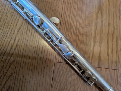 YAMAHA YFL 211-S CONCERT FLUTE Silver Plating with Hard Case USED9