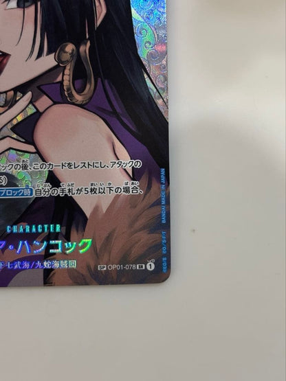 Boa Hancock One Piece Trading Card OP01078 OP04 SR SP Special Parallel Card4
