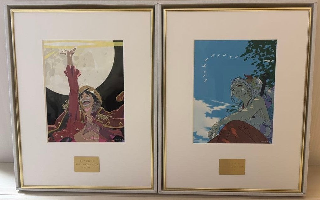 One Piece Musee Frame Art Collection Luffy & Yamato Wano kuni Japan Limited Set0