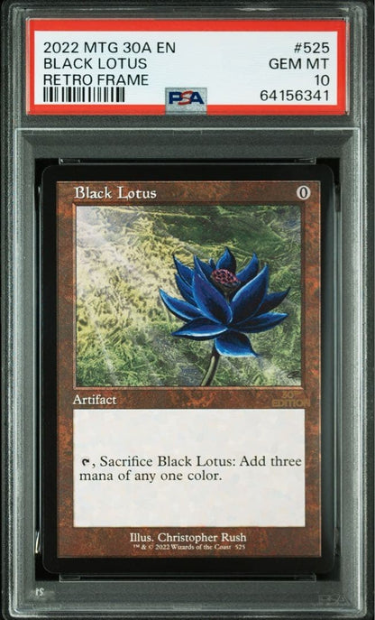MTG Black Lotus 30th Anniversary Retro Frame #525 PSA 10 Gem Mint Magic Card1