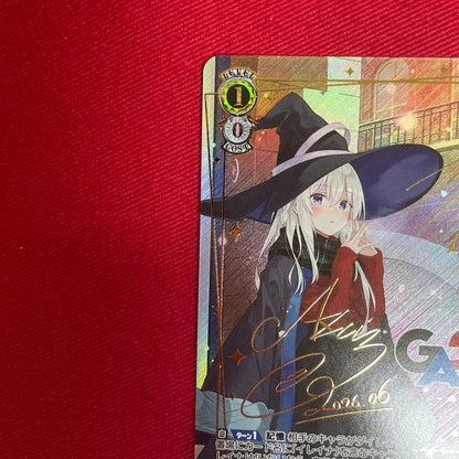 Signed Weiss Schwarz GA bunko GA17/S131-014GA Elaina GAR Japanese2