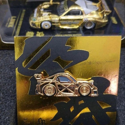 Liberty Walk Kyoto Limited Leen Customs RX7 Gold Special INNO64 Box with Pin1