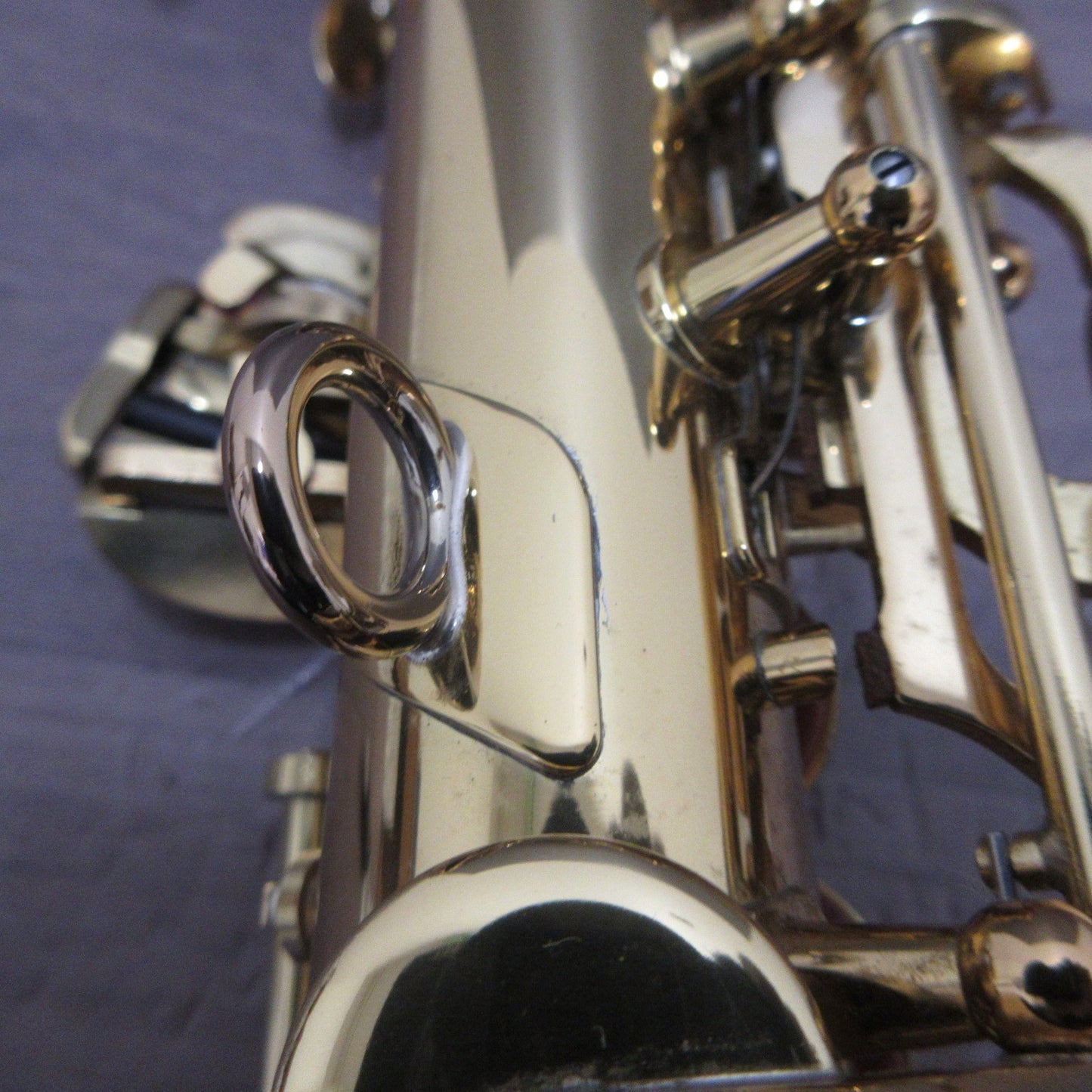 YAMAHA YSS-475 Soprano Saxophone with Soft Case #023082 Excellent USED17