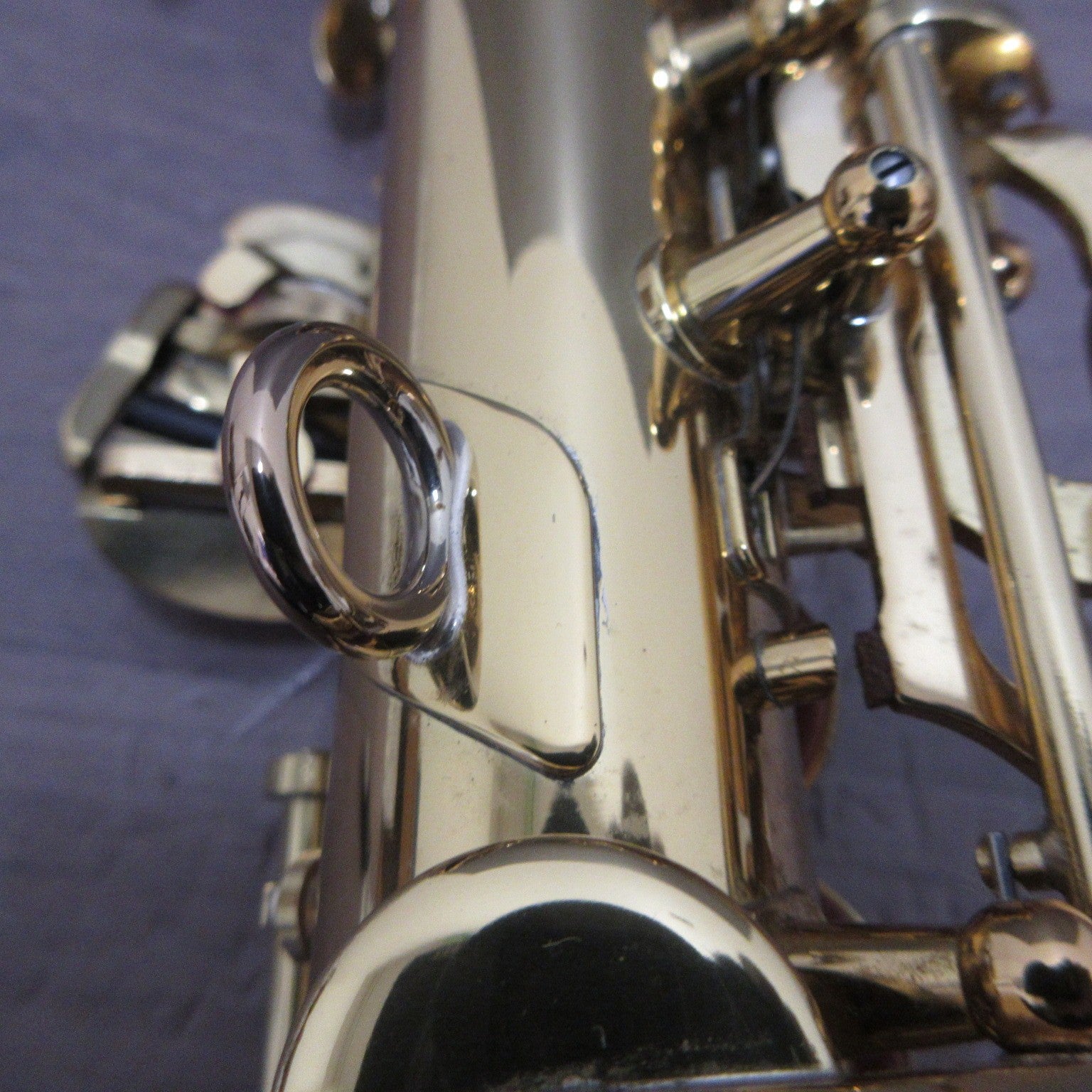 YAMAHA YSS-475 Soprano Saxophone with Soft Case #023082 Excellent USED17