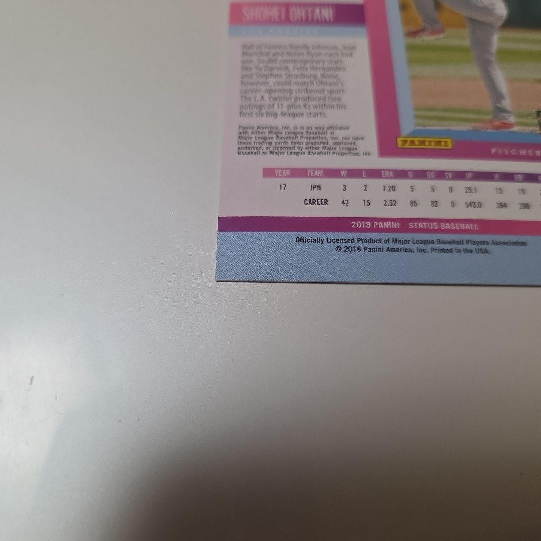 Shohei Ohtani 2018 Panini Status Rookie RC /99 Numbered MLB Baseball Card SP9