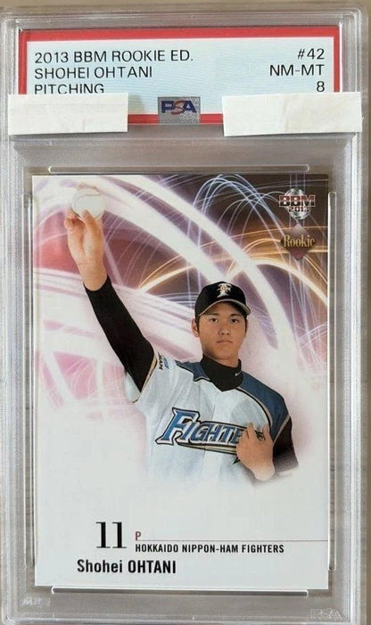 PSA8 Ohtani Shohei BBM 2013 Rookie Edition RE Pitcher Card RC Japanese NM1