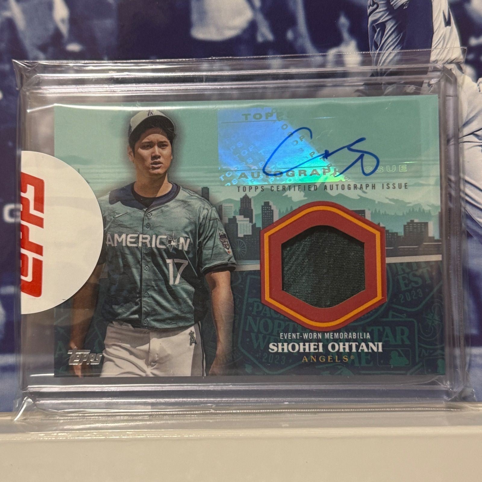 Topps Update All-Star Shohei Ohtani Hand Signed Auto Patch Card Japan 20231
