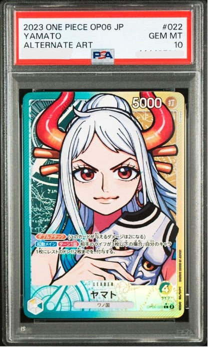 PSA 10 One Piece Yamato Alternate Art Leader Wings of Captain Japanese OP060220