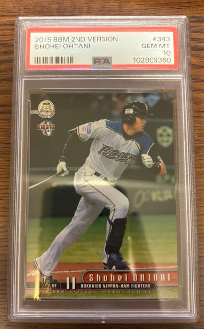 PSA 10 2015 BBM Shohei Ohtani Hokkaido Nippon Ham Fighters Card0