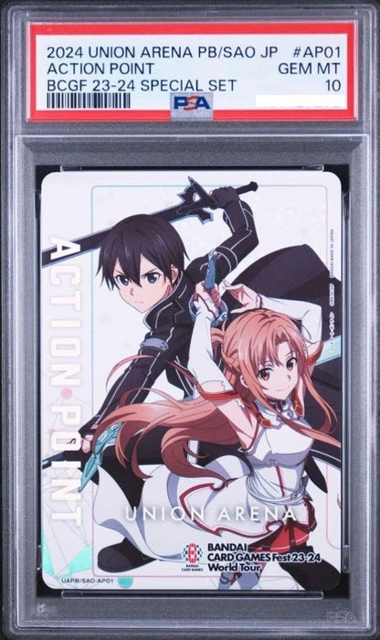 PSA 10 Kirito Asuna Action Point SAO Union Arena BCGF 23-24 Japanese Card Japan1