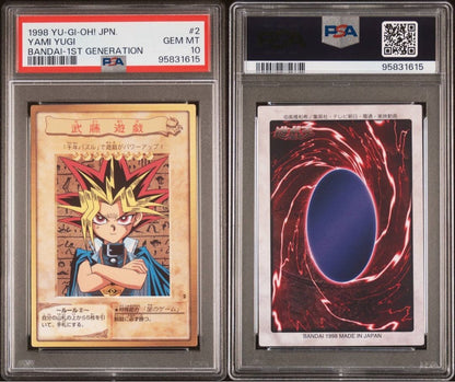 PSA 10 Yami Yugi 1998 Bandai 1st Generation #2 Yu-Gi-Oh! Card Japanese GEM MT14