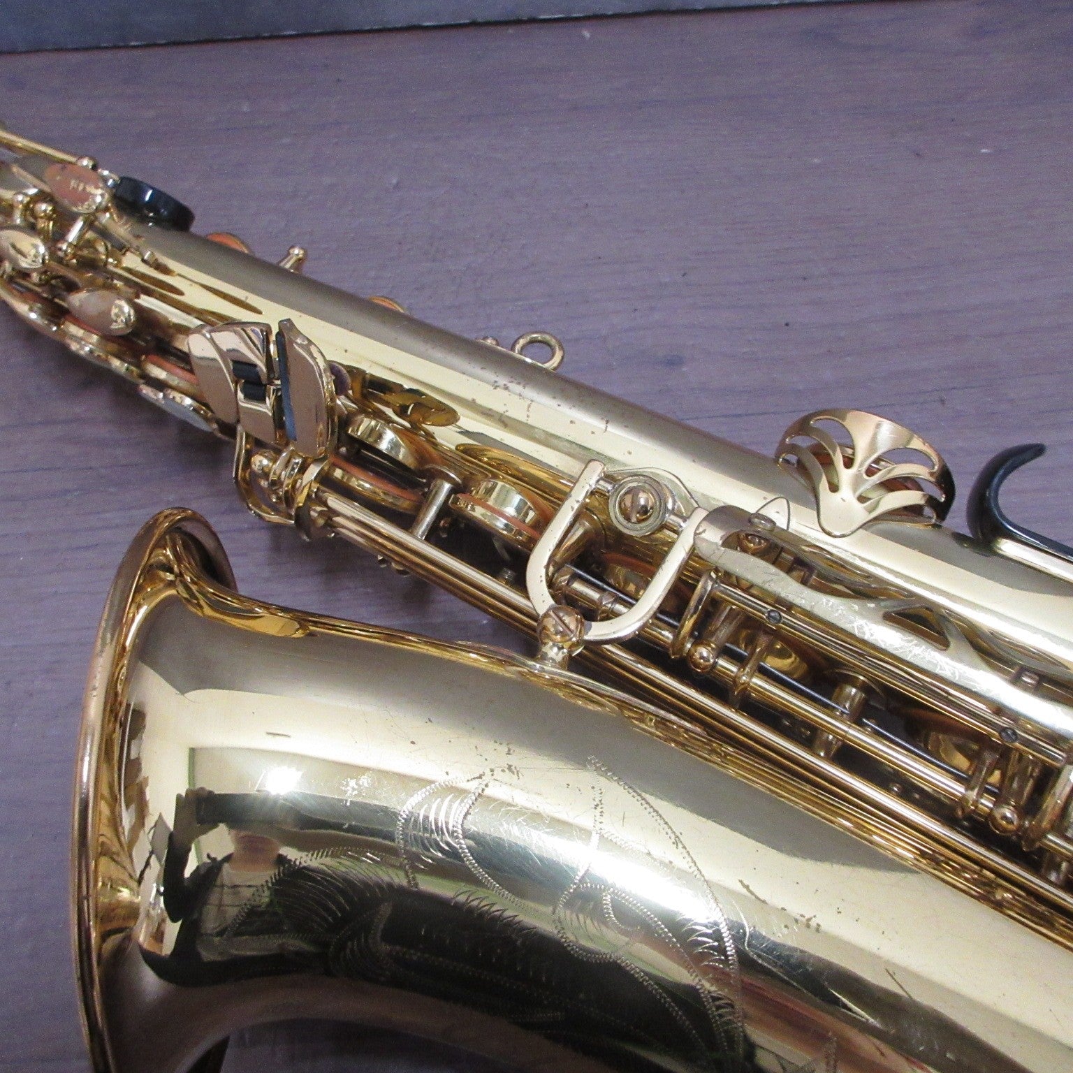 YAMAHA YAS-62 Alto Saxophone Purple Logo with Case USED4