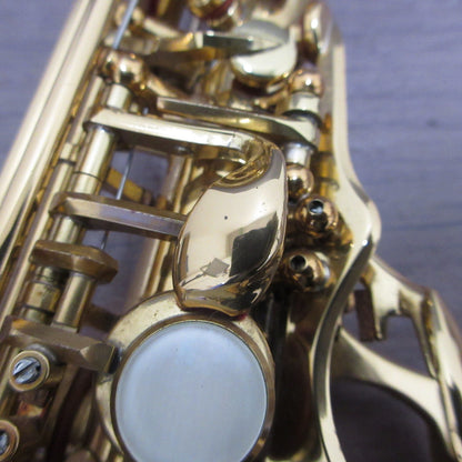YAMAHA YSS-475 Soprano Saxophone with Soft Case #023082 Excellent USED15