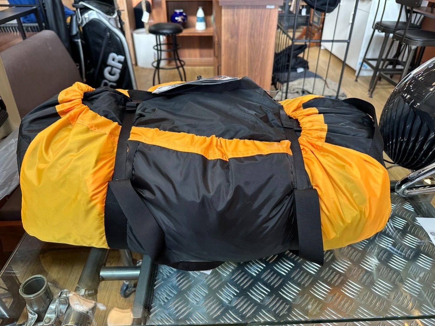 THE NORTH FACE Geodome 4 Tent Outdoor Camp Gear Saffron Yellow Color NV22311 NEW1