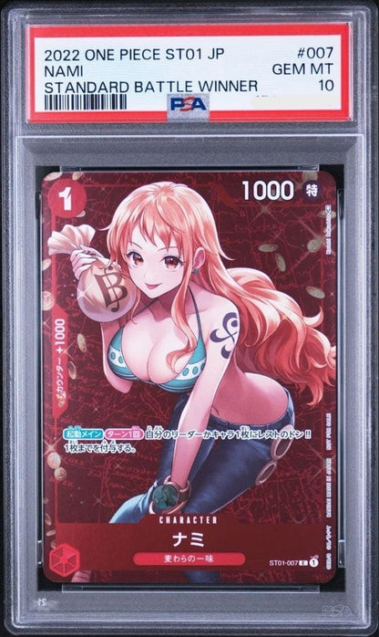 PSA 10 Nami ST01-007 Standard Battle Winner ONE PIECE Card Game Japanese 20221