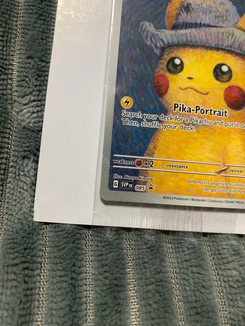 Sealed Van Gogh Pikachu With Grey Felt Hat SVP 2023 Black Star Promo PokemonCard3