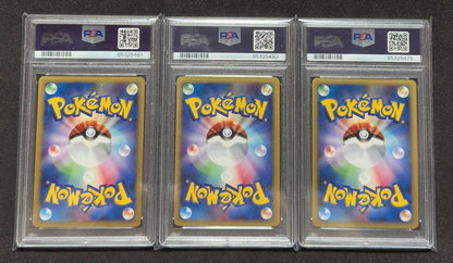 PSA 10 Zapdos Articuno Moltres 3-Card Set Pokemon Card WEB Japanese Holo GEM MT2