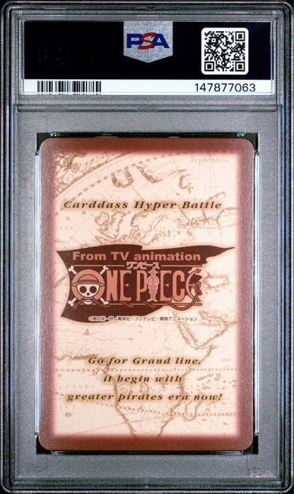 PSA 10 Luffy The Rookie Holo 2001 One Piece Hyper Battle Carddass #C520 GEM MT19