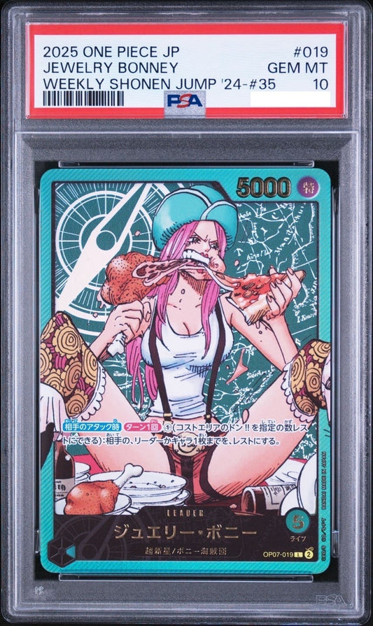 PSA 10 Bonney L OP07-019 Lecafig Weekly Shonen Jump 2023 ONE PIECE Japanese1