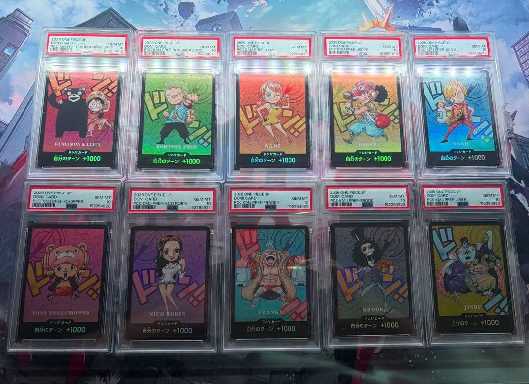 PSA 10 ONE PIECE Premium Card Collection Kumamoto Special Complete Set of 101