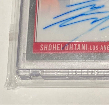 2018 Panini Donruss Optic Shohei Ohtani Rated Rookie Auto RC Autograph Angels6