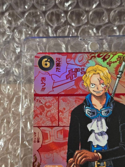 Sabo Manga Alt Art Red OP13-120 SEC Carrying on His Will ONE PIECE Card Japanese3