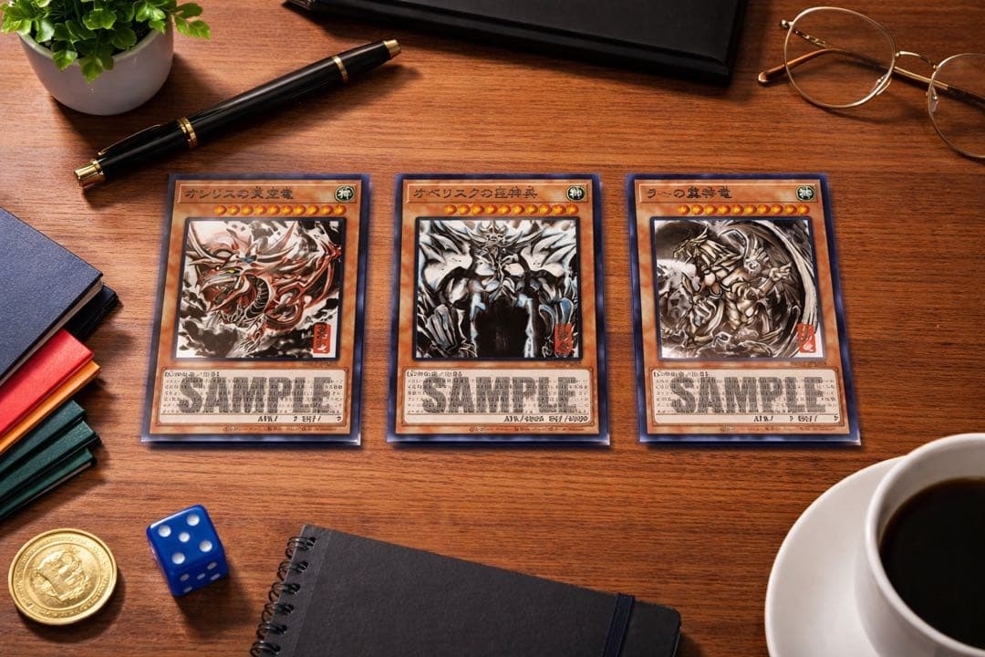 Yugioh Artwork Series Mini Hanging Scrolls Egyptian God Japanese UR Sumie New3
