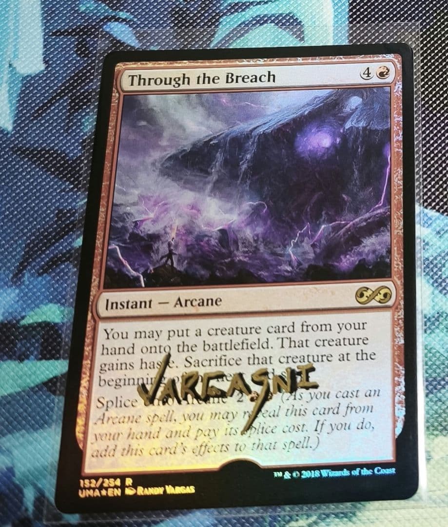 MTG Artist Proof Randy Vargas Through the Breach Foil UMA AP NM2