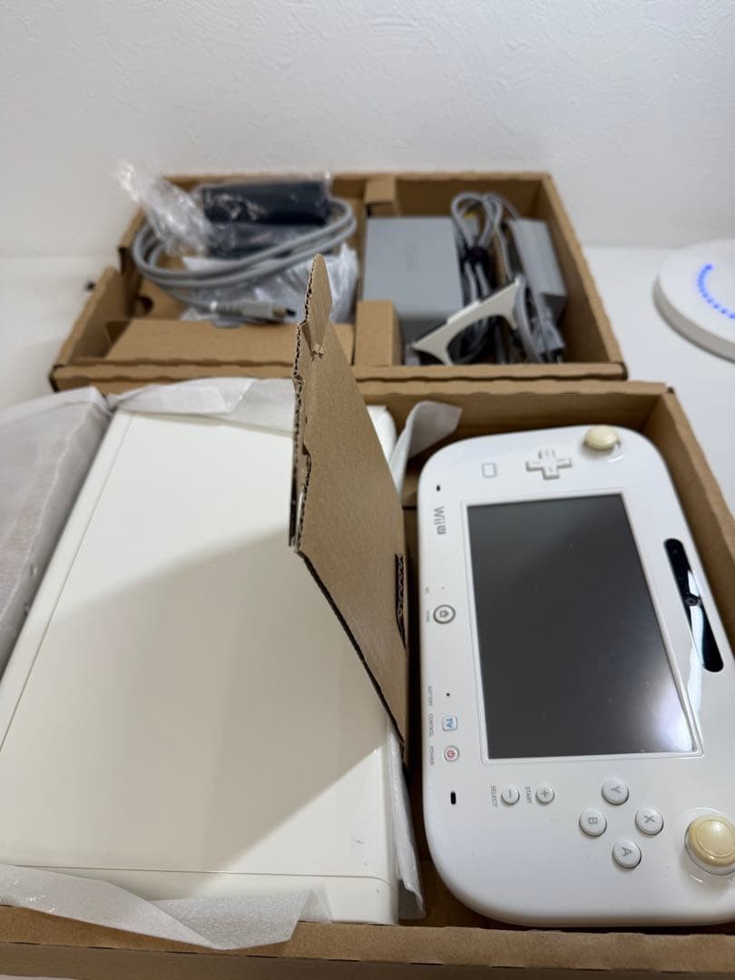 Nintendo Wii U Premium Set White 32GB Console GamePad Tested Working Japan1