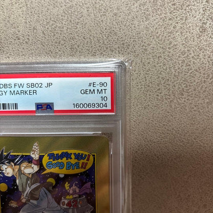 PSA 10 Dragon Ball Fusion World Energy Marker Vol.42 Gold E-90 Japanese Card3