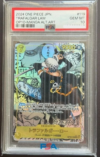 PSA 10 Trafalger D. Water Law Manga Alt Art OP10-119 SEC Japanese 20241