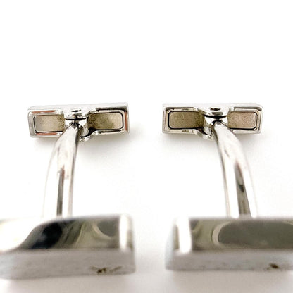 Louis Vuitton M65043 ChampsÉlysées Cufflinks  Silver Excellent Condition USED8