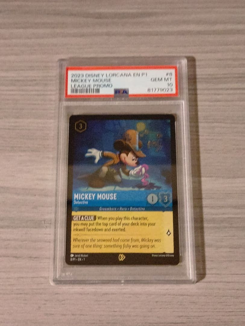 PSA10 DISNEY Card LORCANA MICKEY MOUSE League Promo #8 ENG1