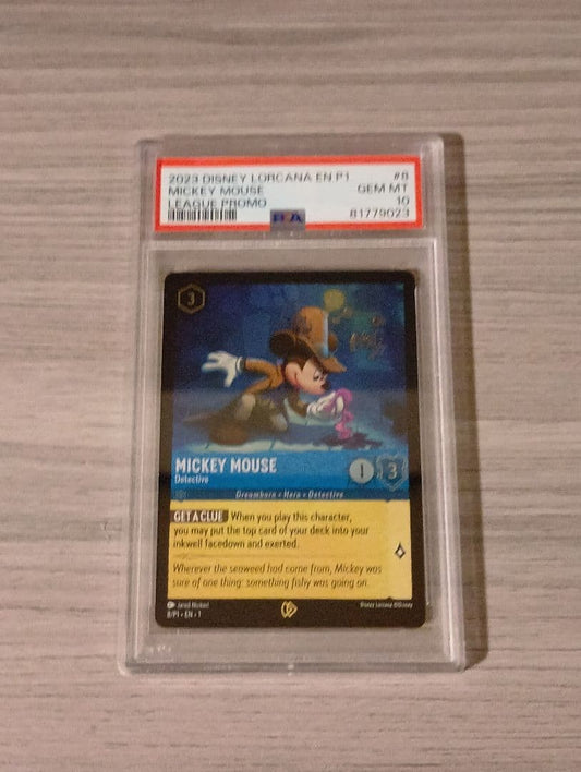 PSA10 DISNEY Card LORCANA MICKEY MOUSE League Promo #8 ENG1