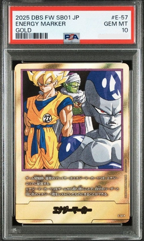 PSA 10 Energy Marker Gold #E-57 Dragon Ball Fusion World Vol.27 Japanese Card1