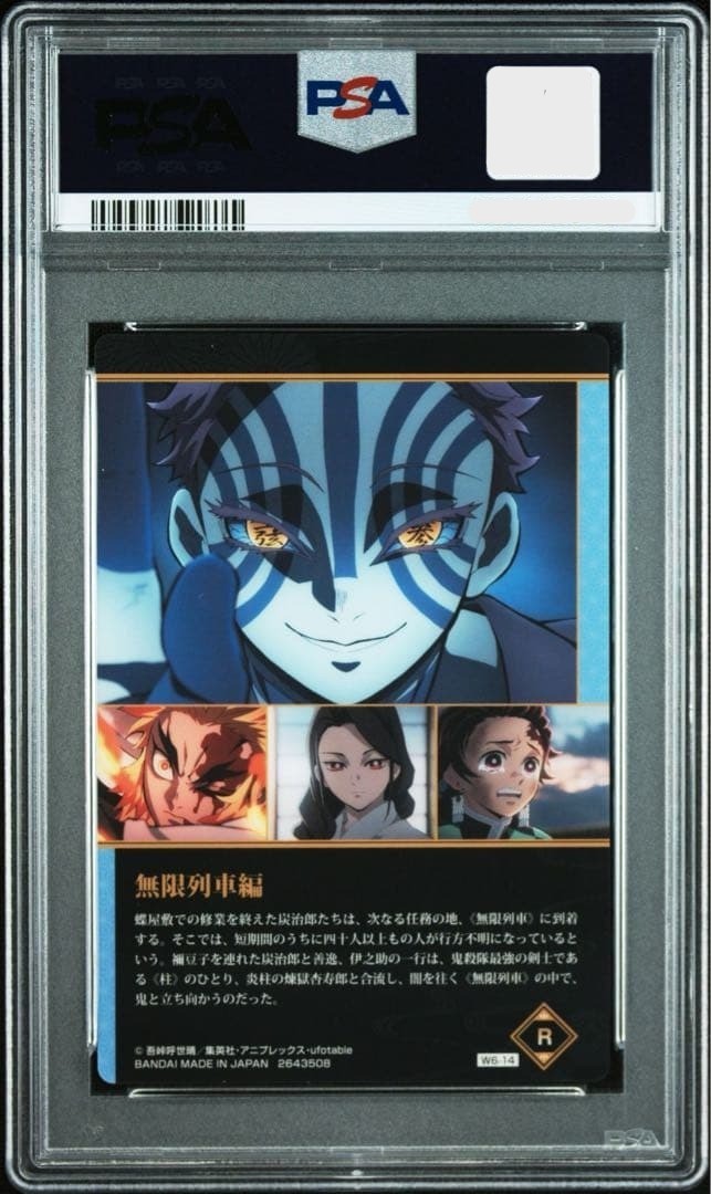 PSA 10 Demon Slayer Wafer Card Infinite Train Visual Trading Card RENGOKU POP22