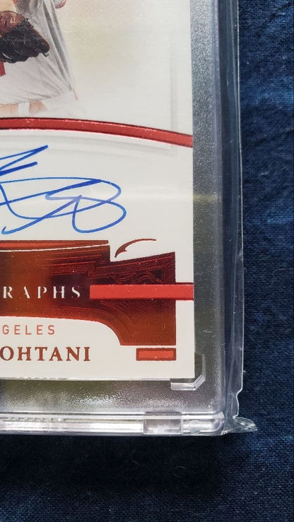 2021 Panini Flawless Shohei Ohtani On-Card Auto Red Parallel /10 Angels Mint6