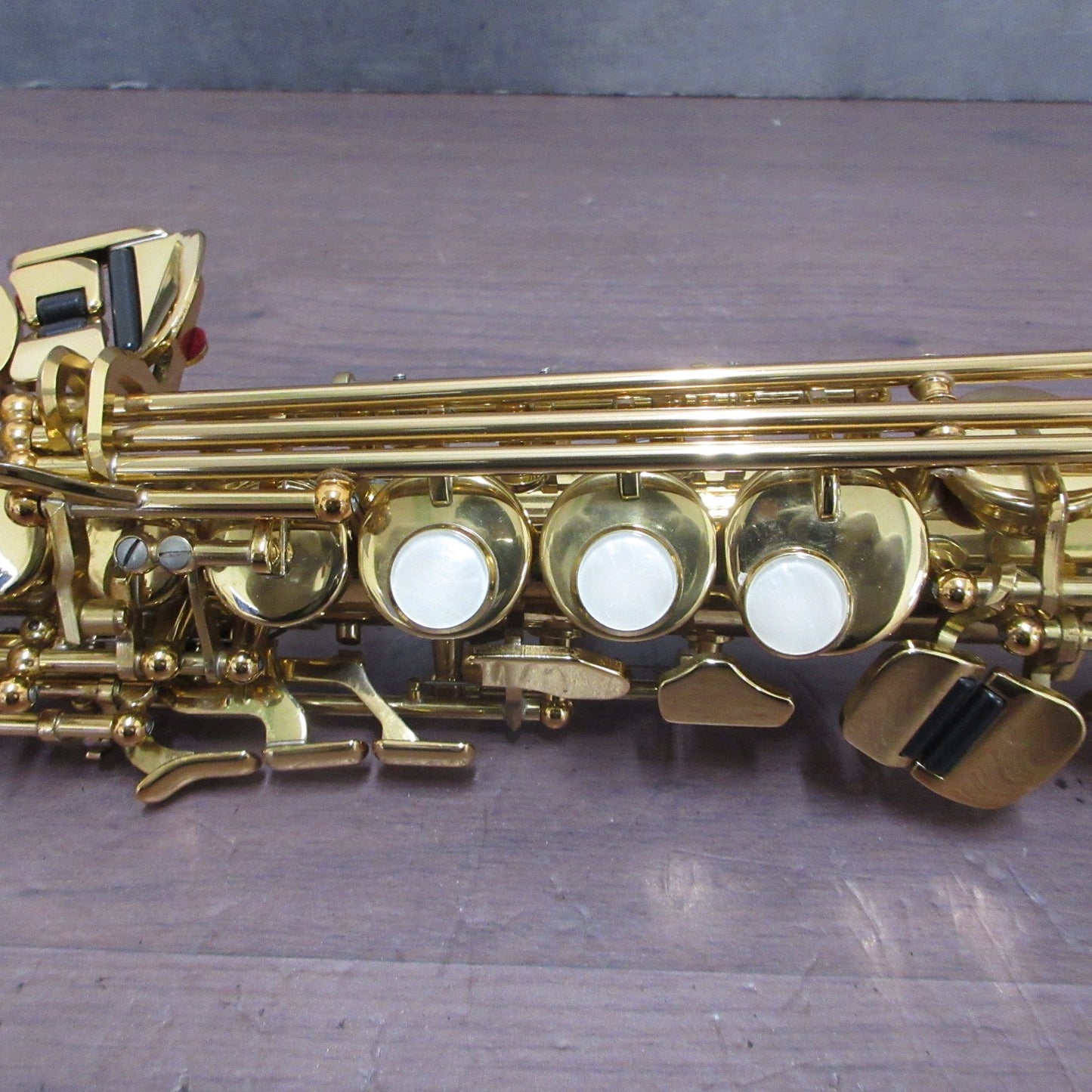 YAMAHA YSS-475 Soprano Saxophone with Soft Case #023082 Excellent USED5