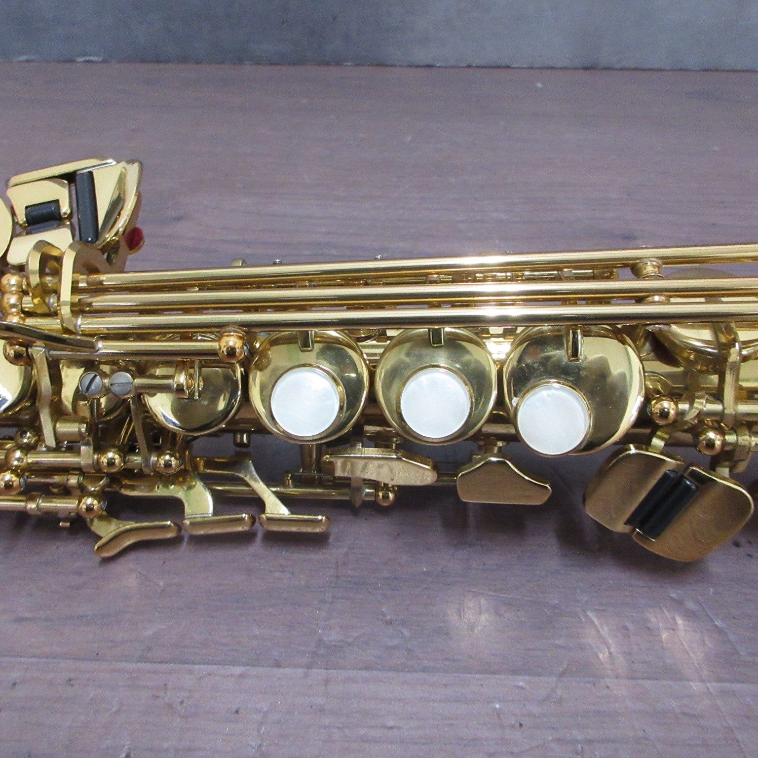 YAMAHA YSS-475 Soprano Saxophone with Soft Case #023082 Excellent USED5