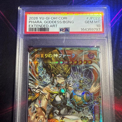 PSA10 Yugioh Phara, the Goddess of the Beginning CORI-JP022 PSE Over Frame JPver2