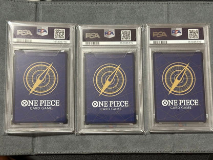 PSA10 Strongest Three Brothers One Piece Promo P-073 P-074 P-075 Sequential Set2
