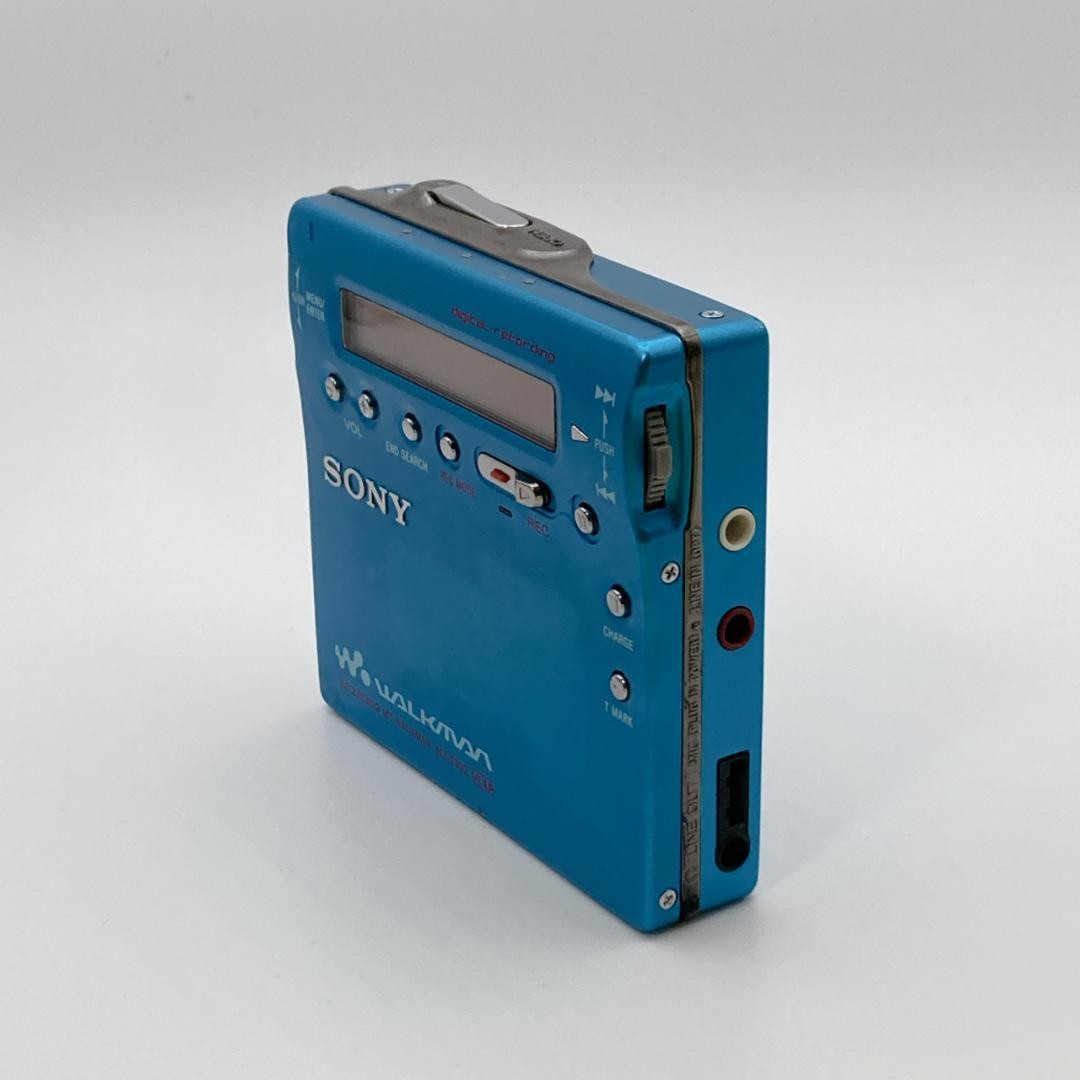 Sony MZR900 MD Walkman Portable MiniDisc Recorder Player Blue USED3