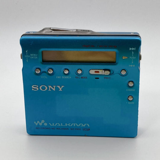 Sony MZR900 MD Walkman Portable MiniDisc Recorder Player Blue USED0