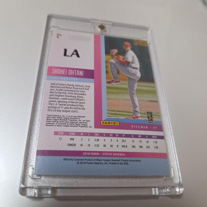 Shohei Ohtani 2018 Panini Status Rookie RC /99 Numbered MLB Baseball Card SP2