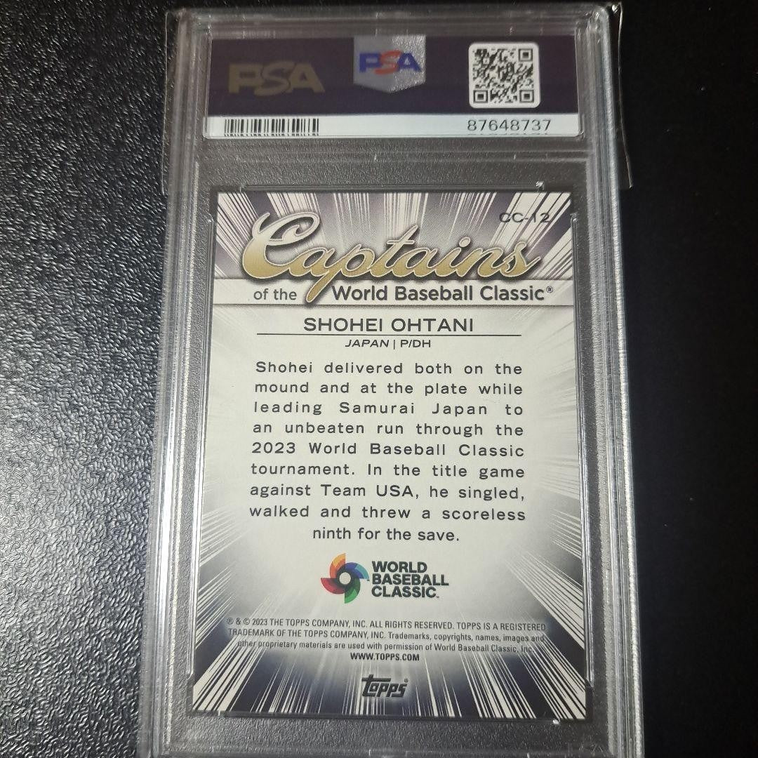 PSA10 Shohei Ohtani 2023 WBC Captain Card Trading Card GEM MT 10 GEM MT3